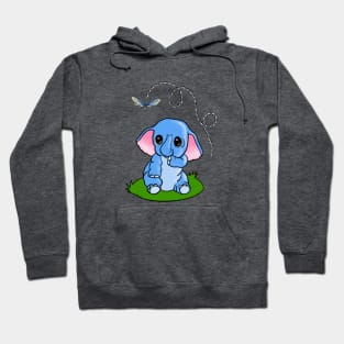 Baby Elephant & Dragonfly Hoodie